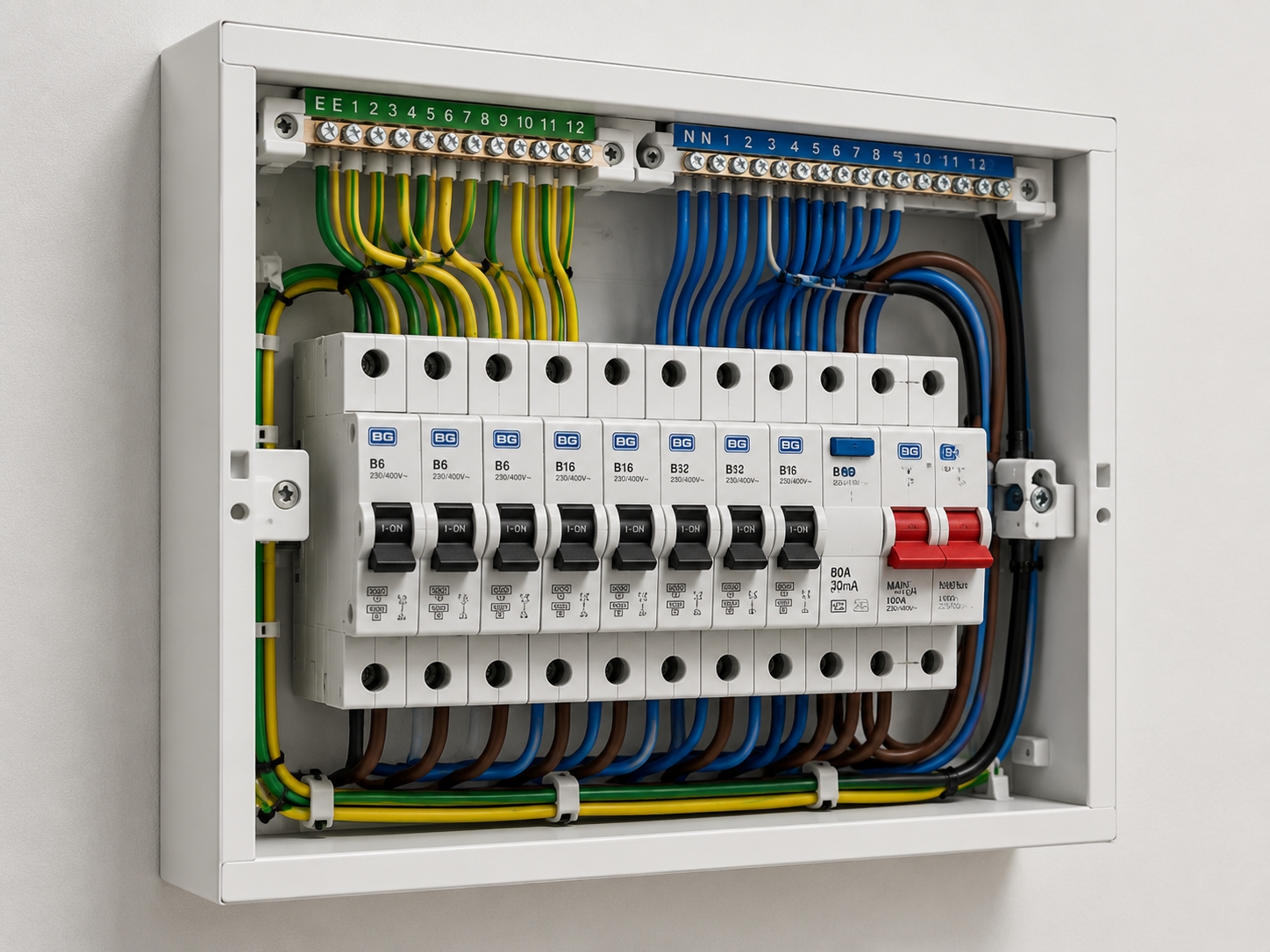 Modern consumer unit and fuse box upgrade